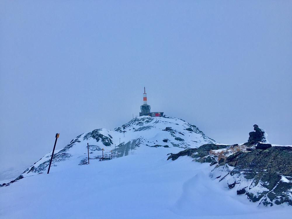 Glissent med snø i høyden, men god og fast såle på veien opp. Mye harde vindfonner over veien i øvre del og lite snø i terrenget så ikke utpreget skiføre enn så lenge... 