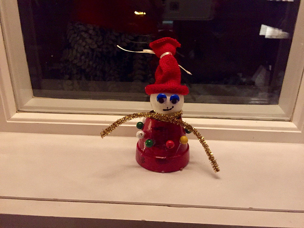 Herlig julepynt som mamma og pappa fikk fra Vinjar :-)