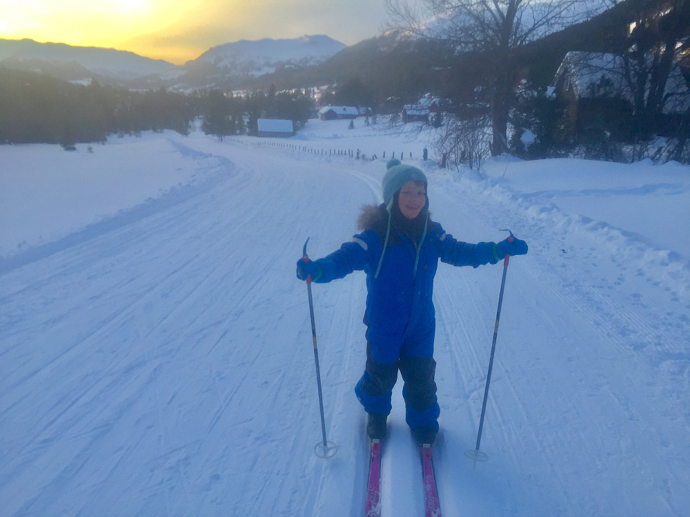 I godt driv fra parkeringen