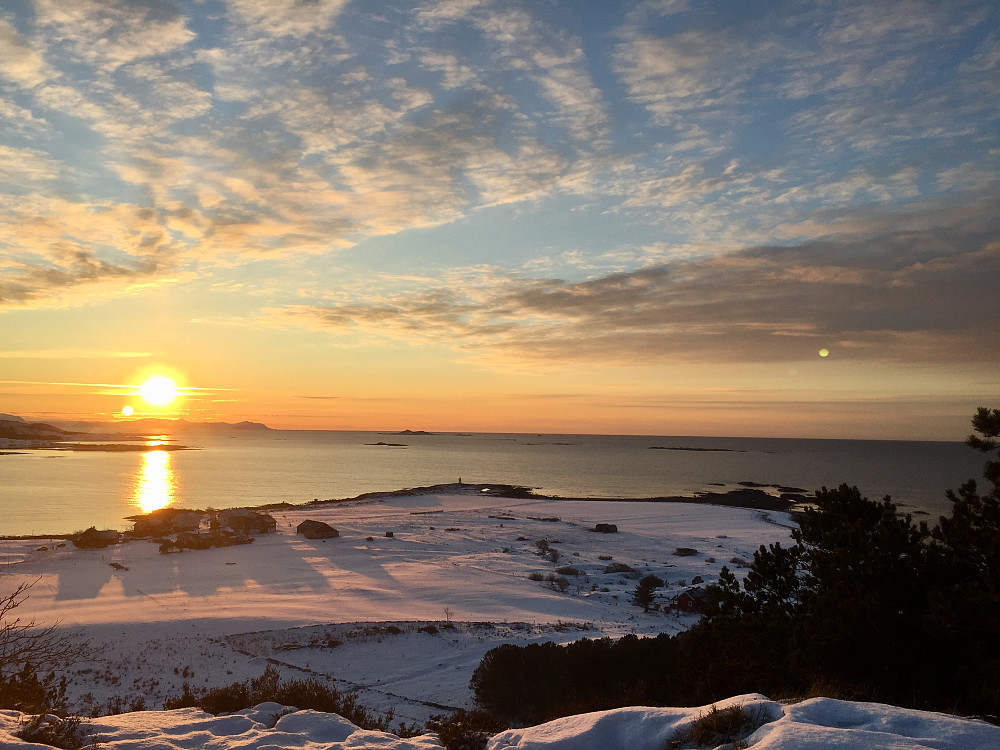 Solnedgang fra Molnesfjellet