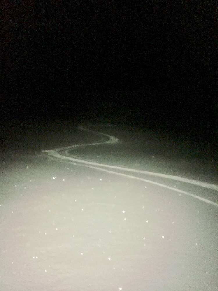 Herlig glitrende snø