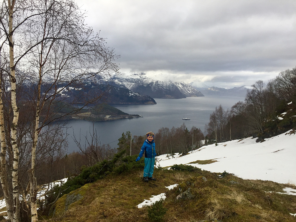 Litt snø på Øvre, som var kjekk å ake på 