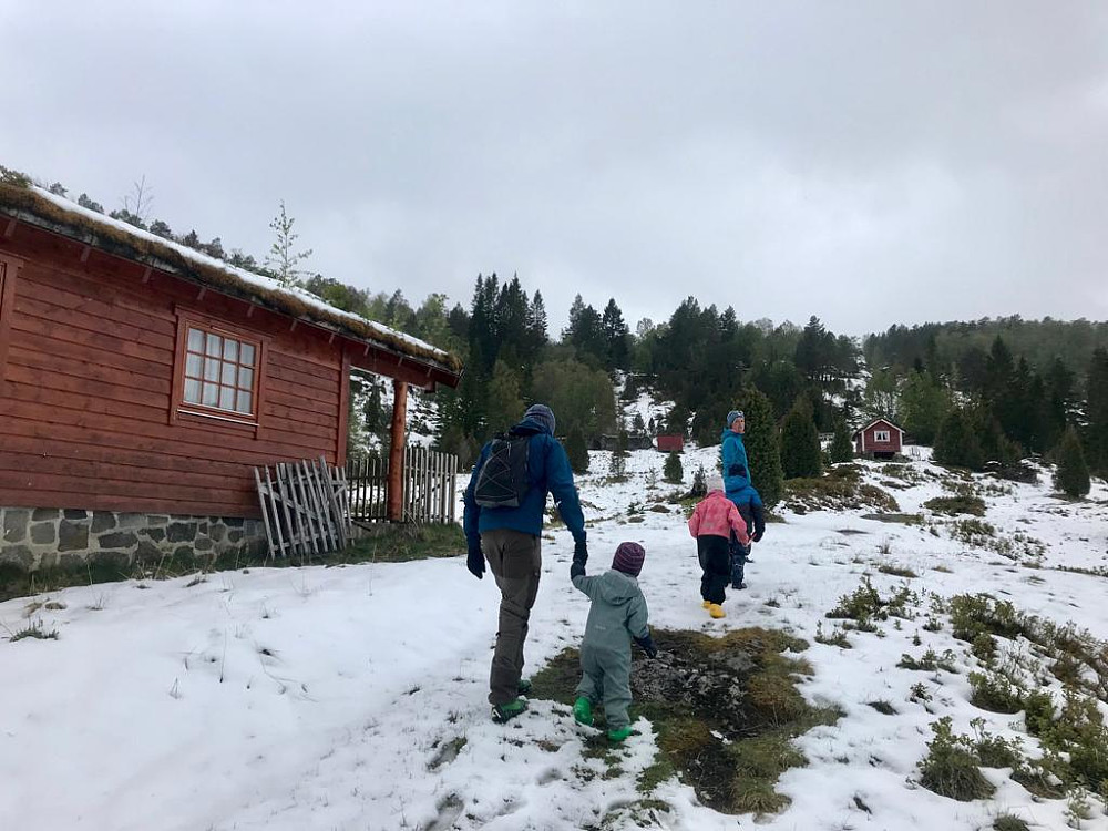 Gjengen fremme ved Utigardsætra 