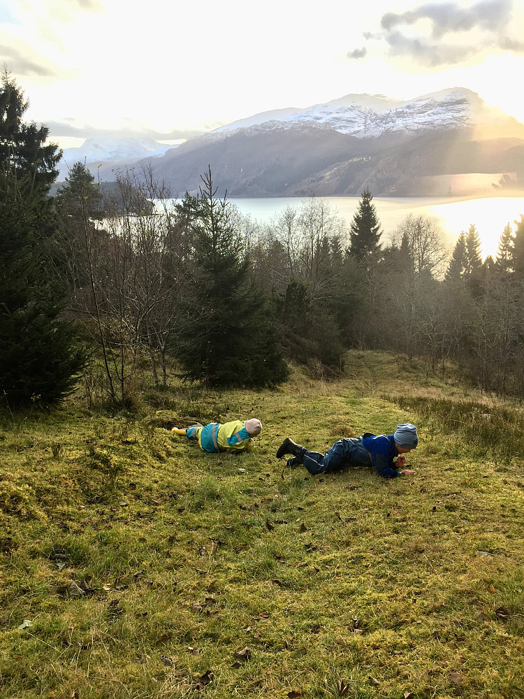 Vinjar og Carla  i fin rullestil på
returen