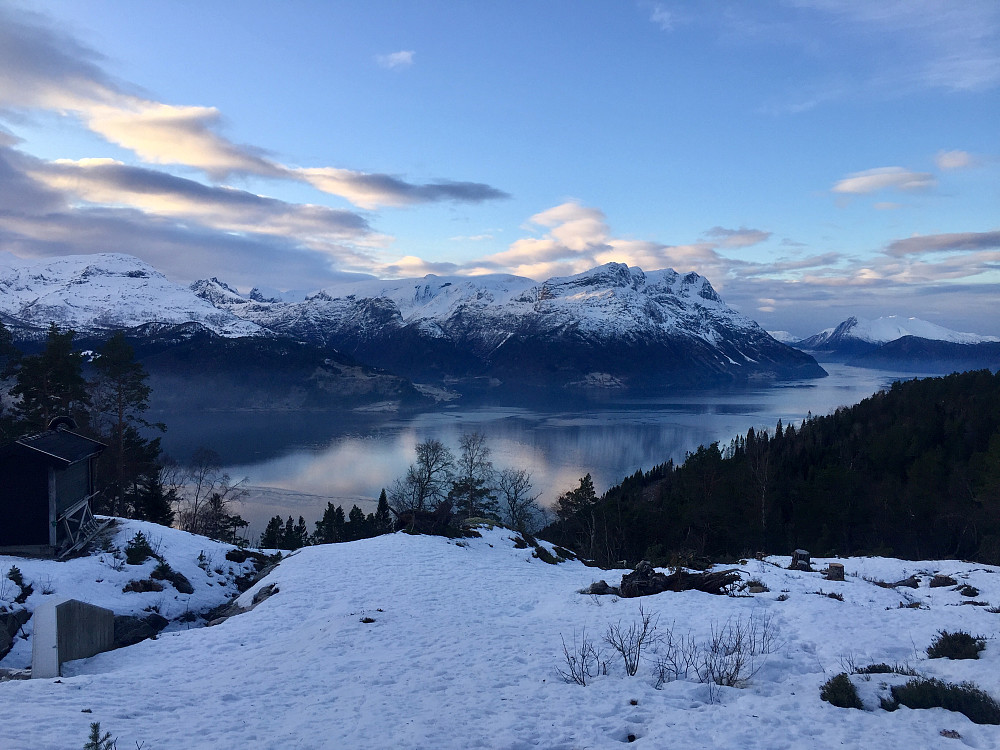 Nydelig stund på Lotsbergstøylen tidlig julaften 