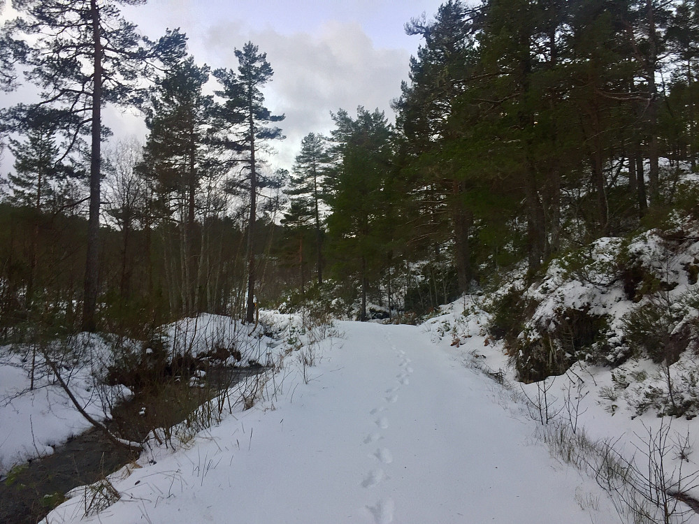 første del på vei og deretter sti