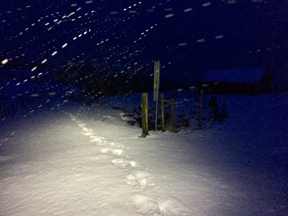 Friskt ved støylen , var enda tettere oppi 