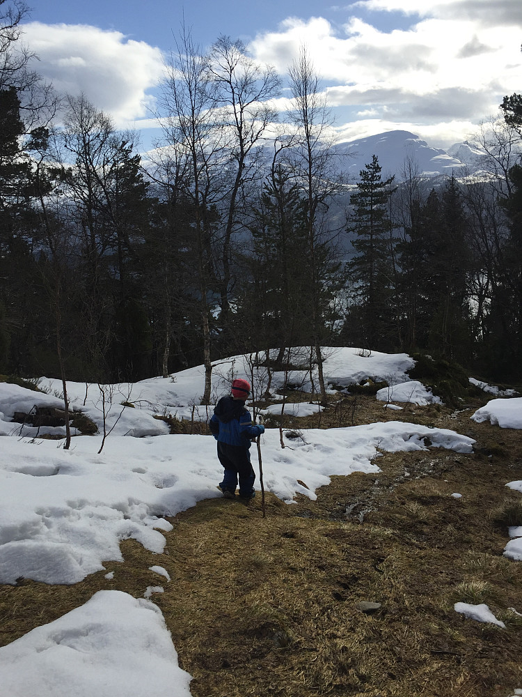 Retur til fots fra støylen 