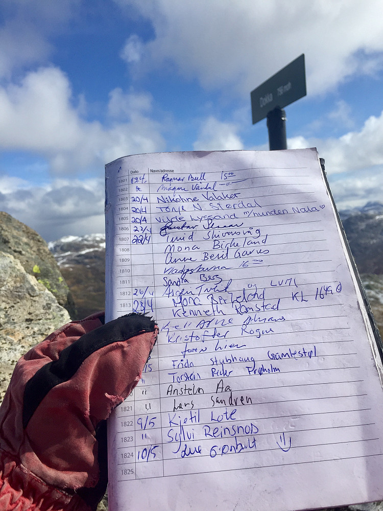Kjekt å se kjente navn fra dagen før :-)
