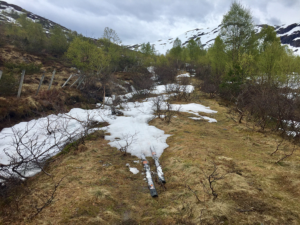 Da var det slutt på snøen