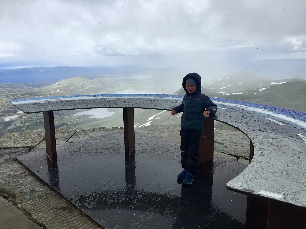 Vinjar på utsiktspunkt ved Gaustatoppen