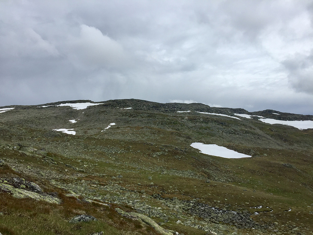 Meget flott og lettgått terreng mot Husnuten. 