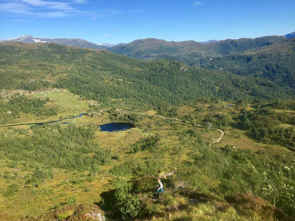 Hjellesætra i bakgrunn