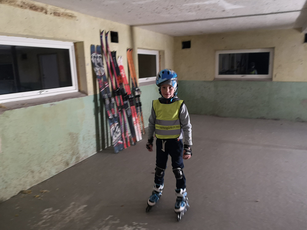 Ettermiddagstrening på rollerblades