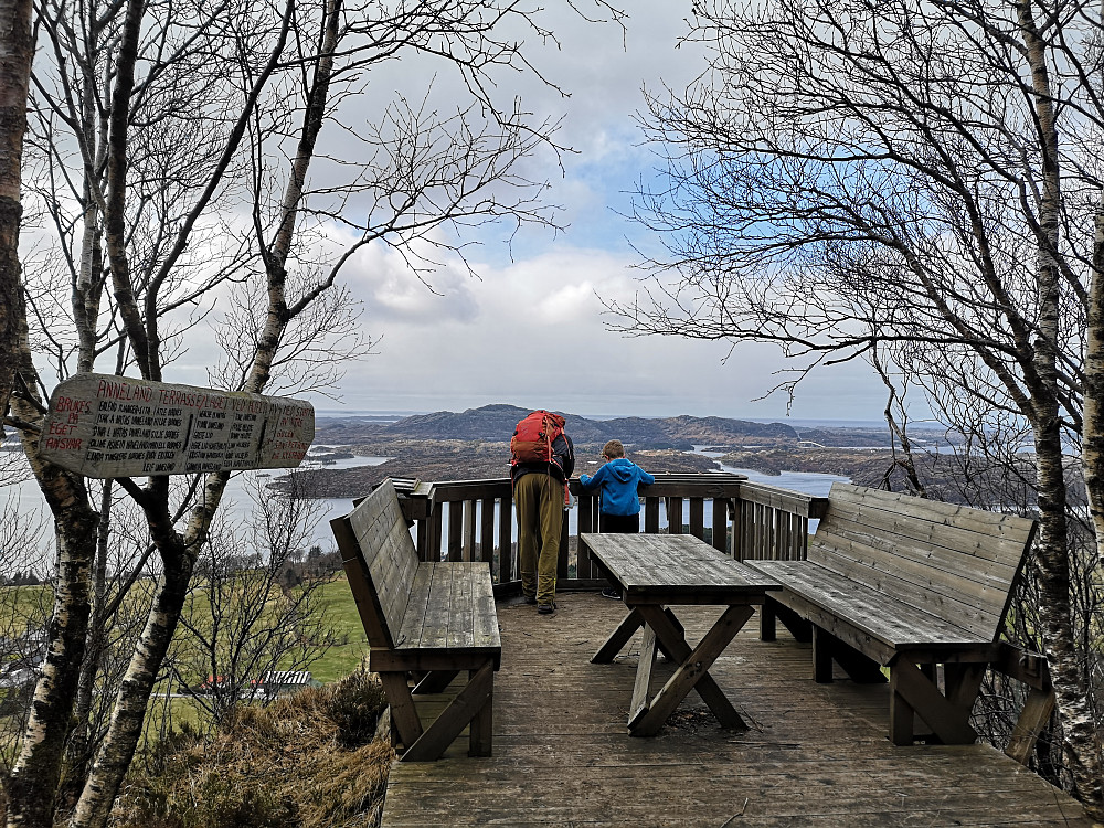 Flott utsikt fra Ånneland terrasse.