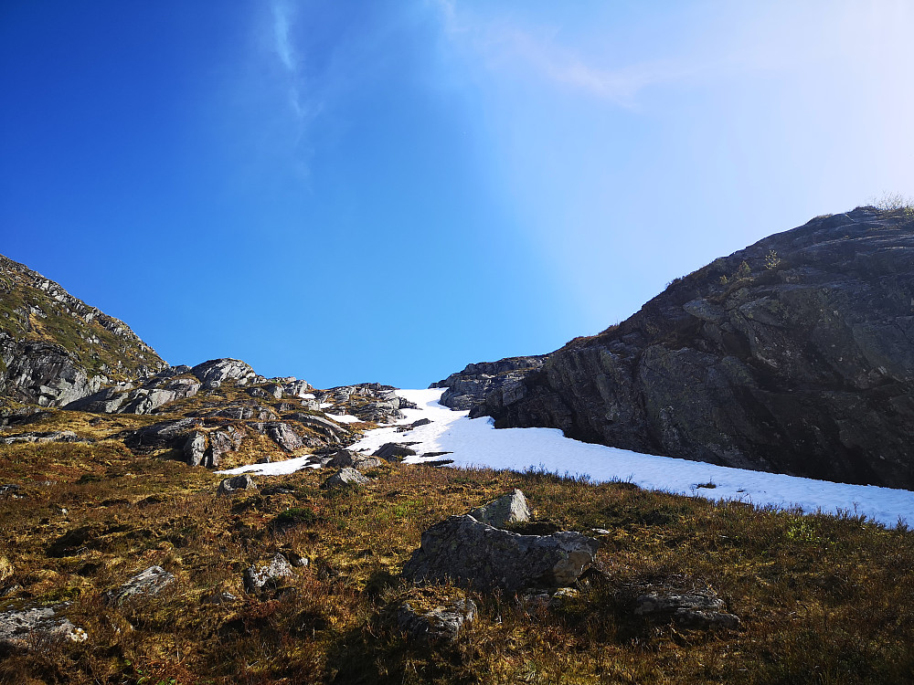 Kunne gli på snøen helt ned Gjørva 