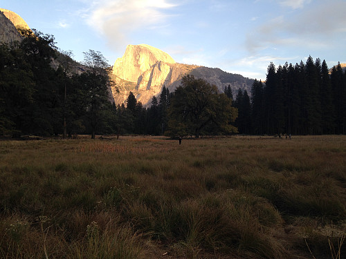 Kveldssol på Half Dome