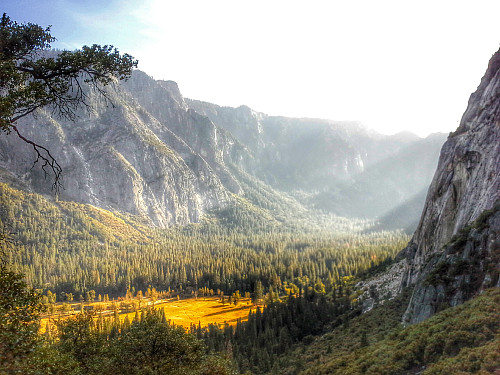 Yosemite Valley sørover