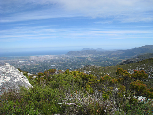 View towards Cape Town