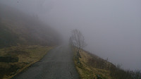Rundemansveien in the fog