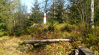 Trig marker north of Stendafjellet