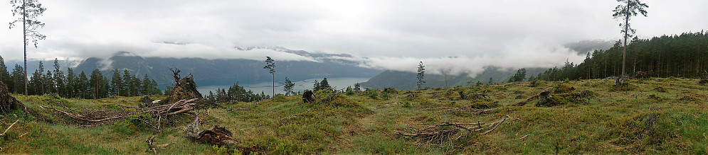 Viewpoint east of the summit of Kaupangsholtane