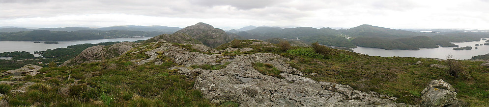 View from Øyjordsfjellet with Gaustadfjellet in the background
