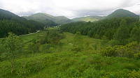 View north at the start of the hike
