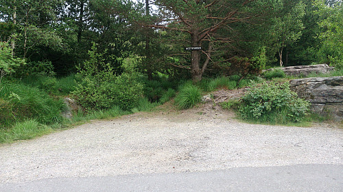 Hesteskoen - the start of the trail towards Knappskogfjellet