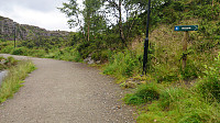 Trailhead for Ebbesvikfjellet