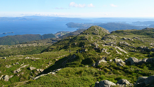 View from the highest point at Tyssdalsfjellet
