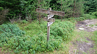 Crossroads south of Hjartåsfjellet