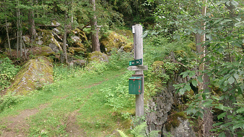 The visitor register at Olavskjelda