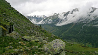 View north from the ascent