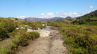 The trail up from Skogsvåg skole