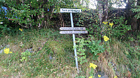 Sign towards Katlaberget