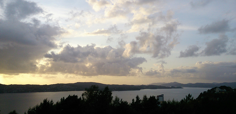 View northwest from the top of Lønborglien