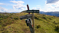 The summit of Erstadfjellet