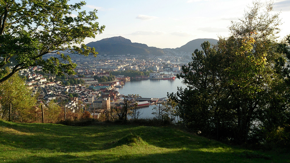 View towards the city center from Sandviksbatteriet