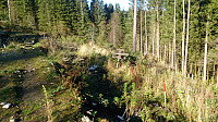 Start of the trail towards Kvamsfjellet