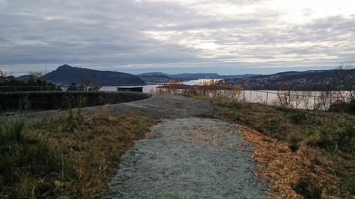 New easy access road to the look out point at Hellen festning