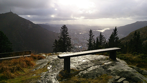 View towards Ulriken from Blåmansveien
