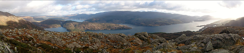Towards Samnangerfjorden from Sauafjellet