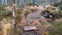Arrow: small dam below Storevatnet