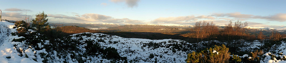 View from Burkelandsfjellet