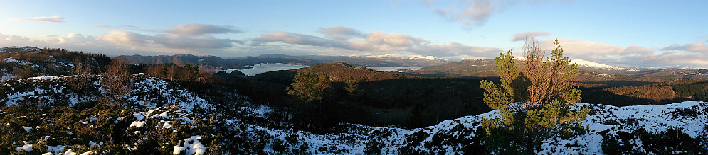 View from Burkelandsfjellet