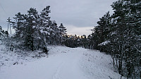 Gravel road towards Hjelle