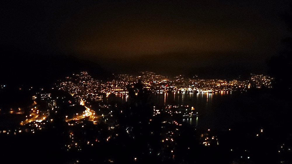 View towards the Bergen city center from Furukammen