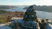 The cairn at Kvitsteinfjellet