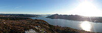View from cairn at Kvitsteinfjellet